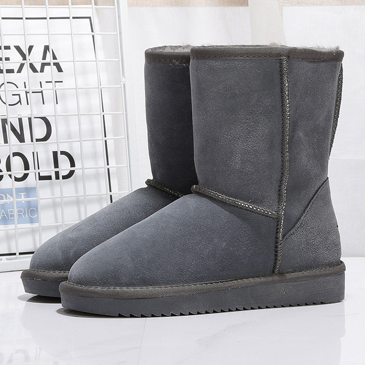 Middle Tube Plus Velvet Warm Boots