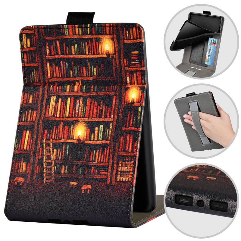 Handheld Protective Case Youth Version 6-inch Painted Leather Case