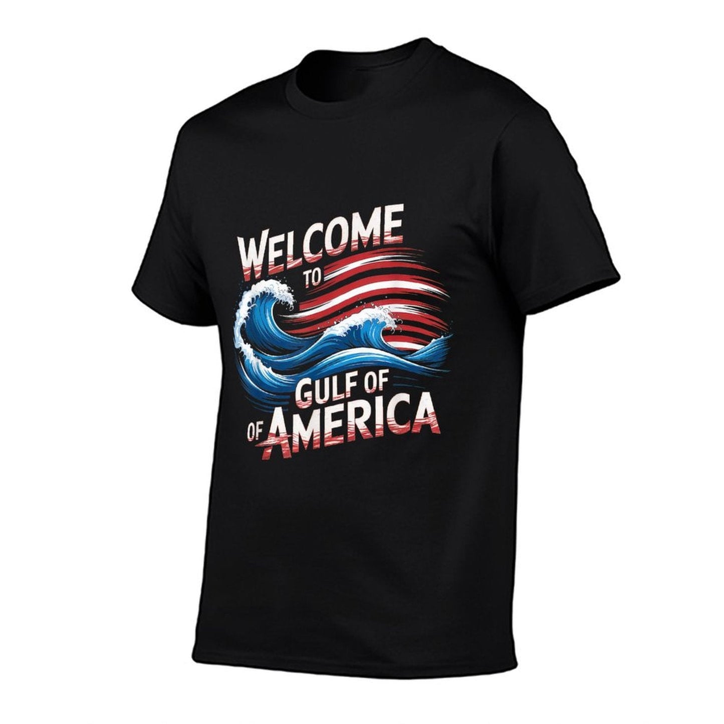 Gulf Of USA America Gift Men Women Flag Beach Breathable T-Shirt