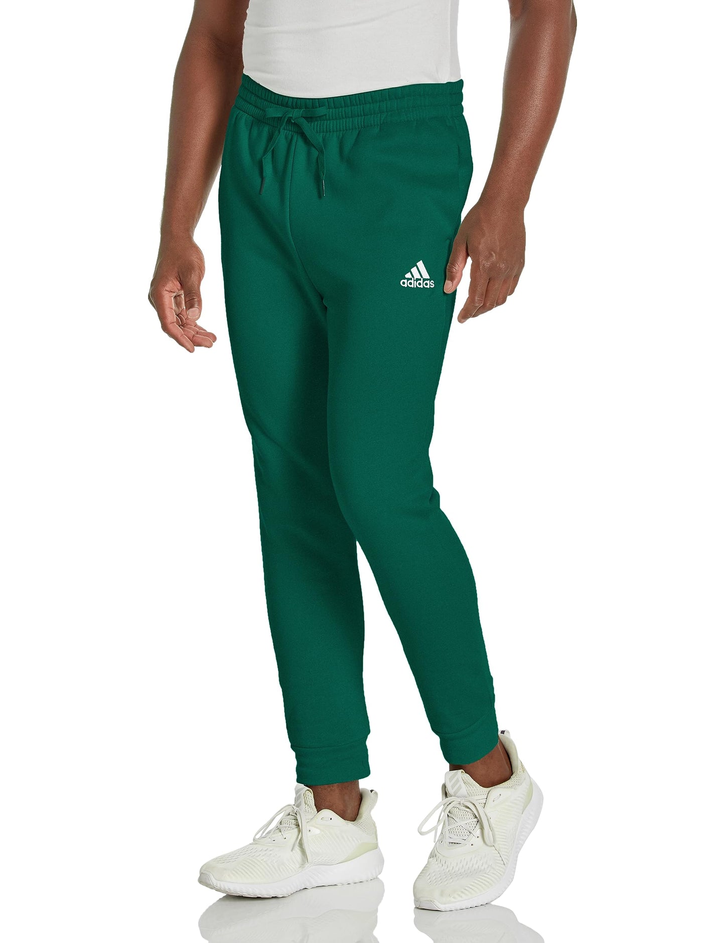 adidas Mens Tall Size Essentials Fleece Regular Tapered Pants Collegiate Green