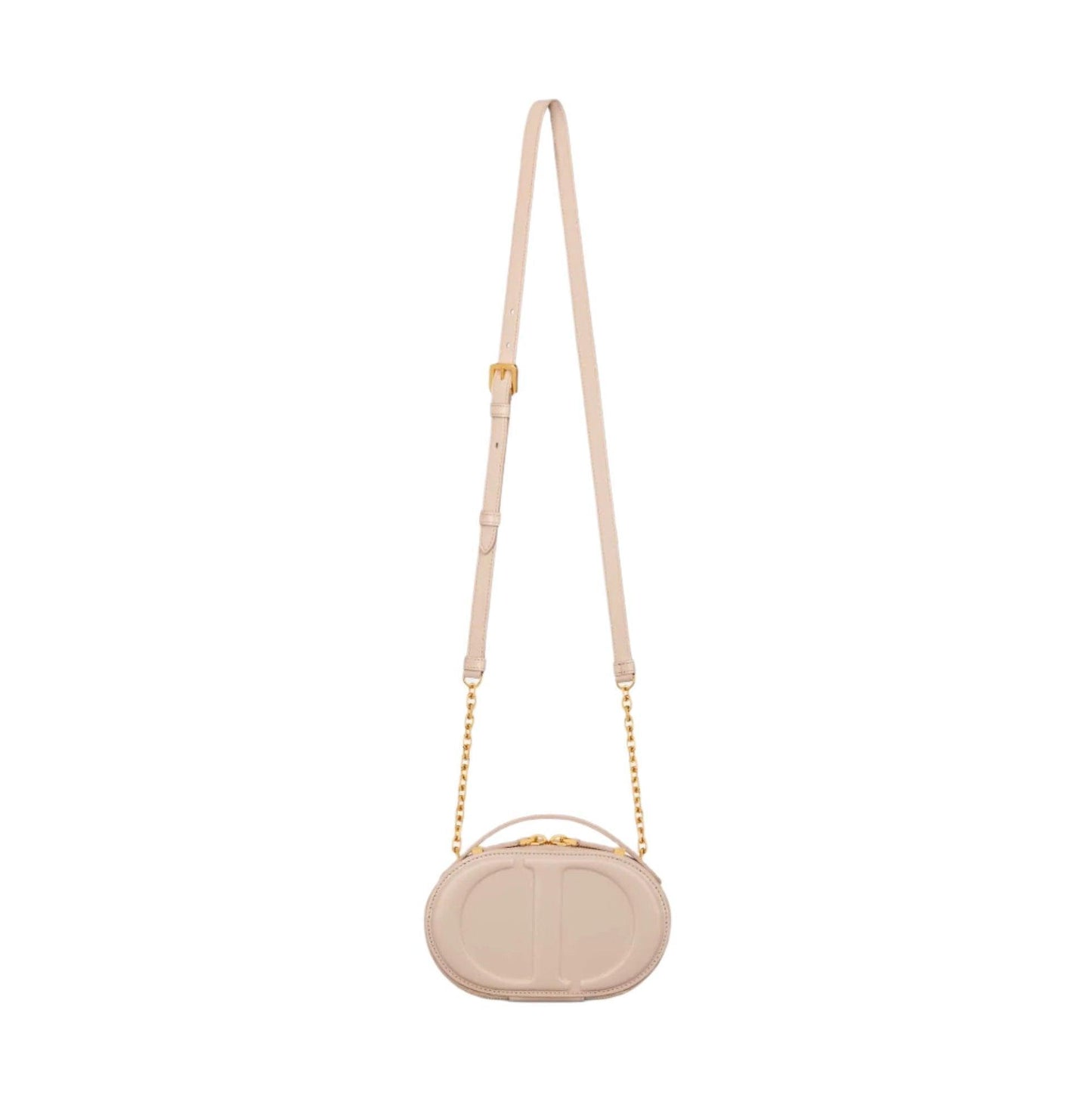 Christian Dior Signature Oval Camera Bag Calfskin with Embossed CD Signature