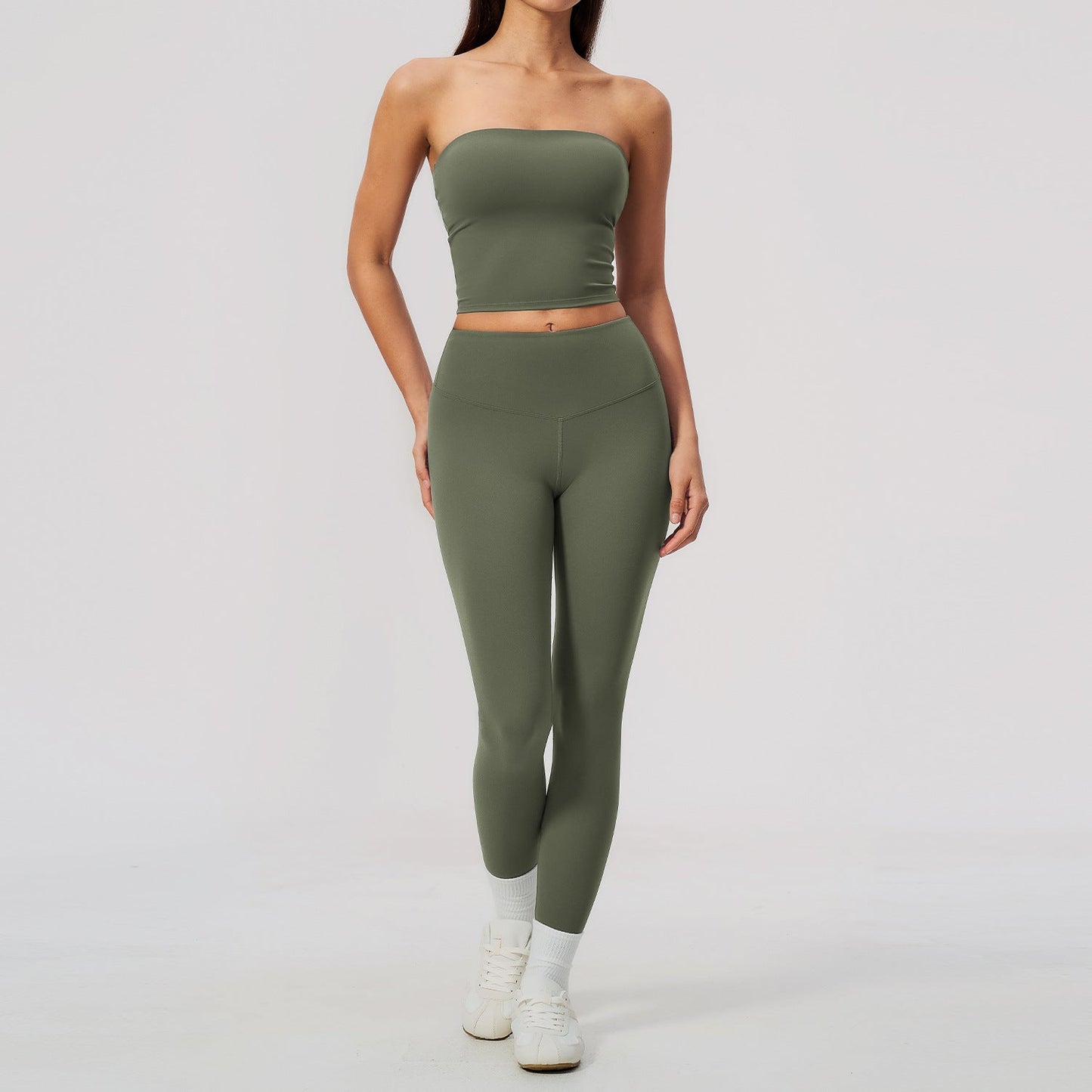 Running Sports New Strapless Yoga Suit Set