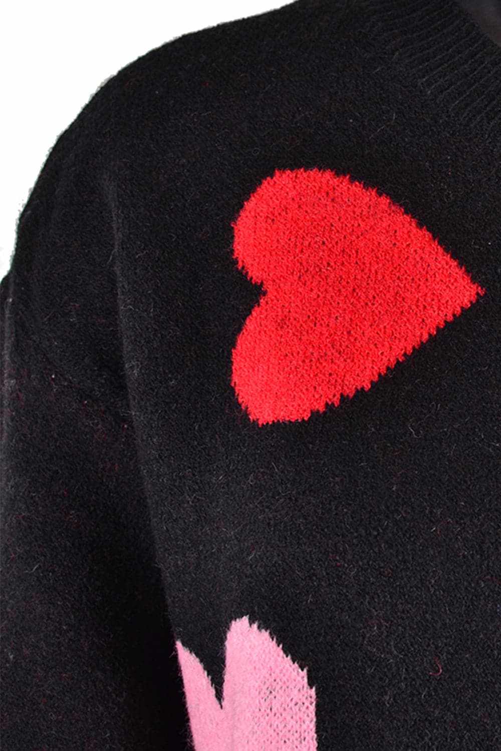 Sweaters Trendsi Cozy heart dropped shoulder sweater