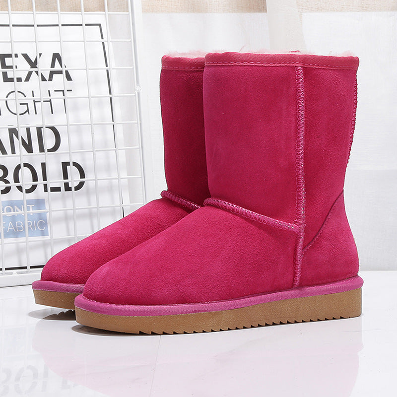 Middle Tube Plus Velvet Warm Boots