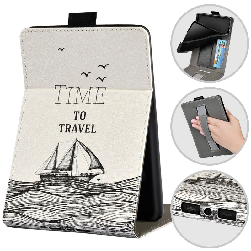 Handheld Protective Case Youth Version 6-inch Painted Leather Case