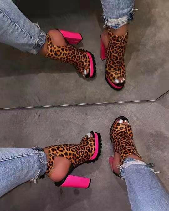Women's High-Heel Peep-Toe Sandals