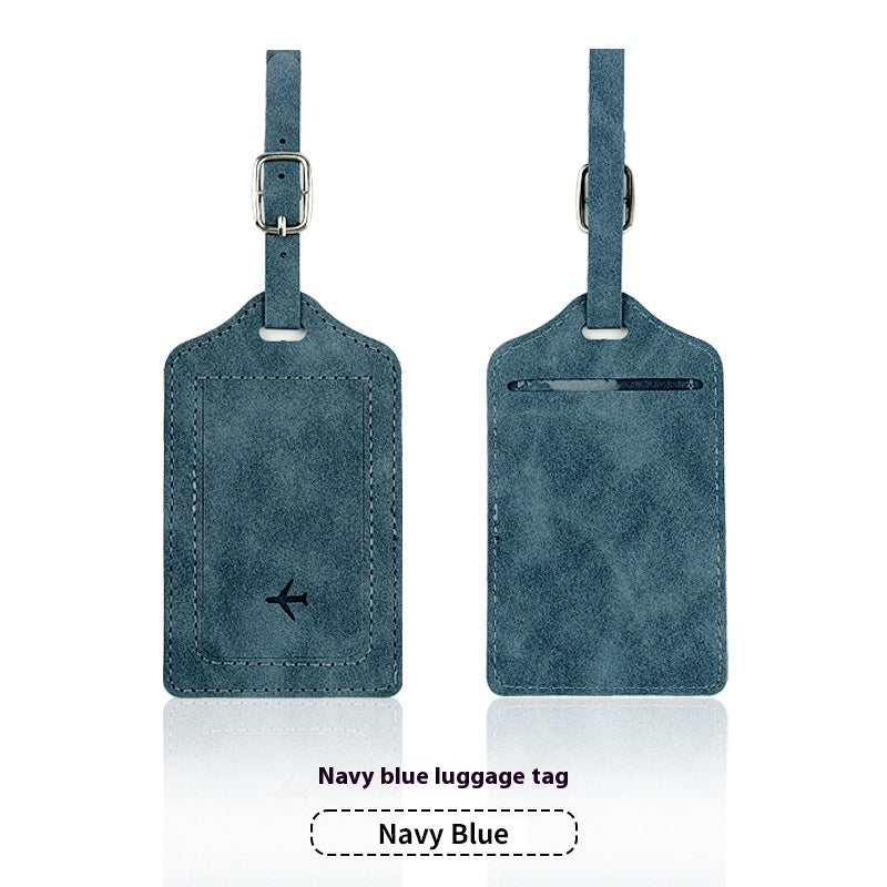PU Leather Anti-magnetic Passport Holder Luggage Tag Suit