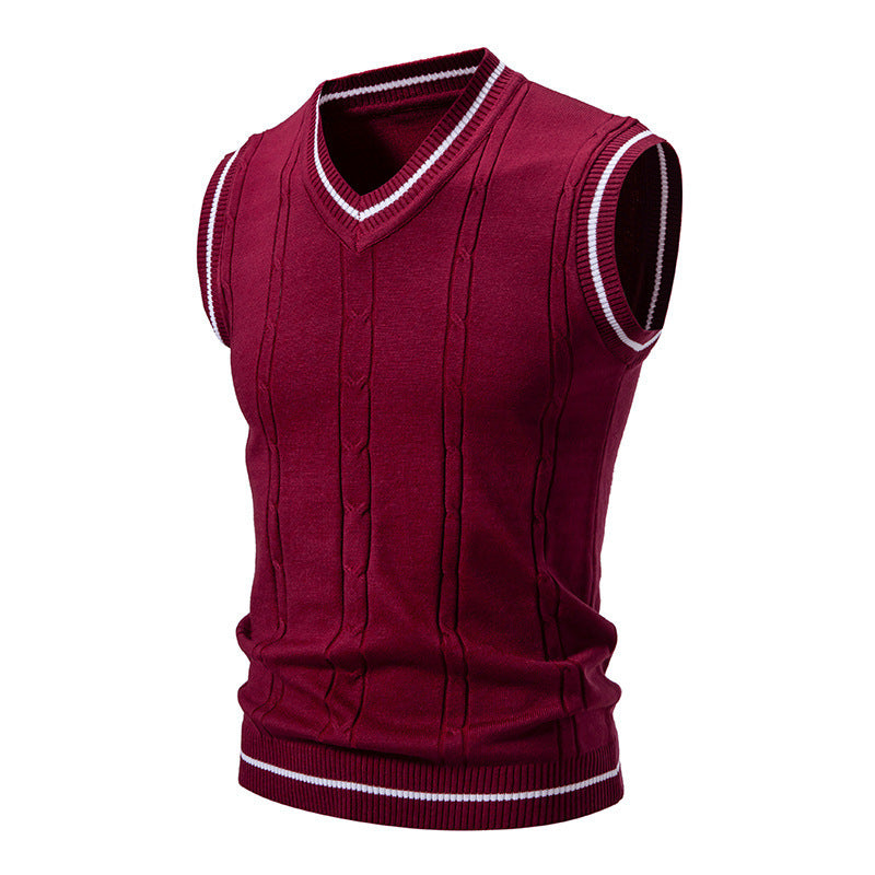 AutumnWinter New Mens Fashionable Trendy Vest Sweater Knitwear
