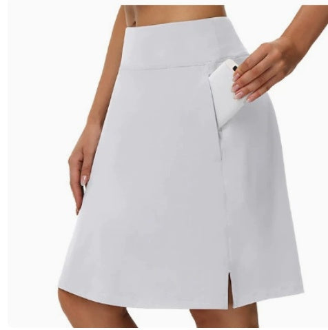 Casual Sporty Tennis Skirt-pants, Faux Two-piece, Mid-length Yoga And Fitness, Hot-selling Women's Personalized Style