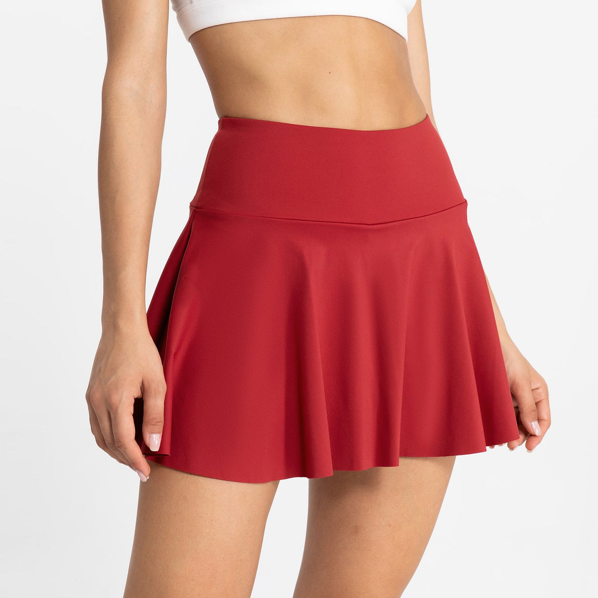 Tight New Slim-fit Yoga Skirt Breathable Mini Culottes Running Fitness Tennis Anti-exposure Pocket Sports Skirt