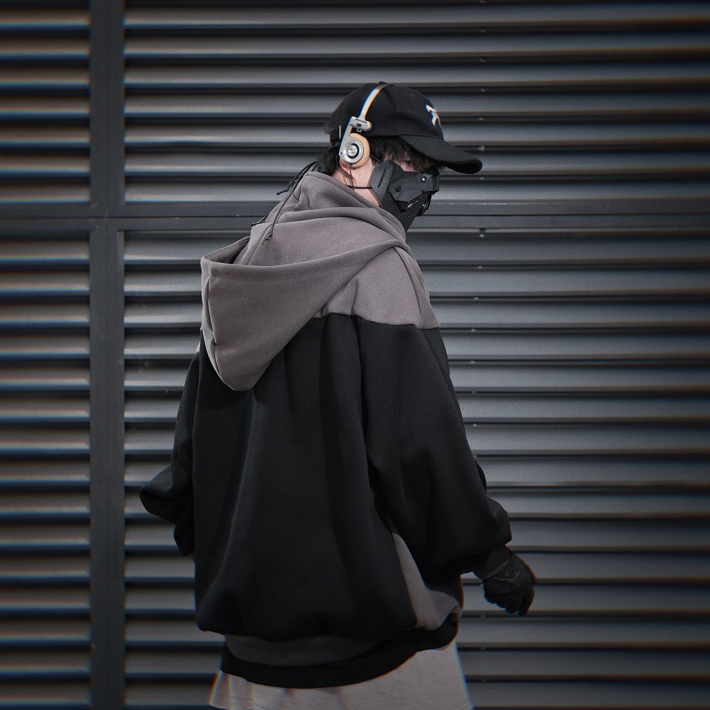 Sudadera con capucha T-Tech gris HiH51