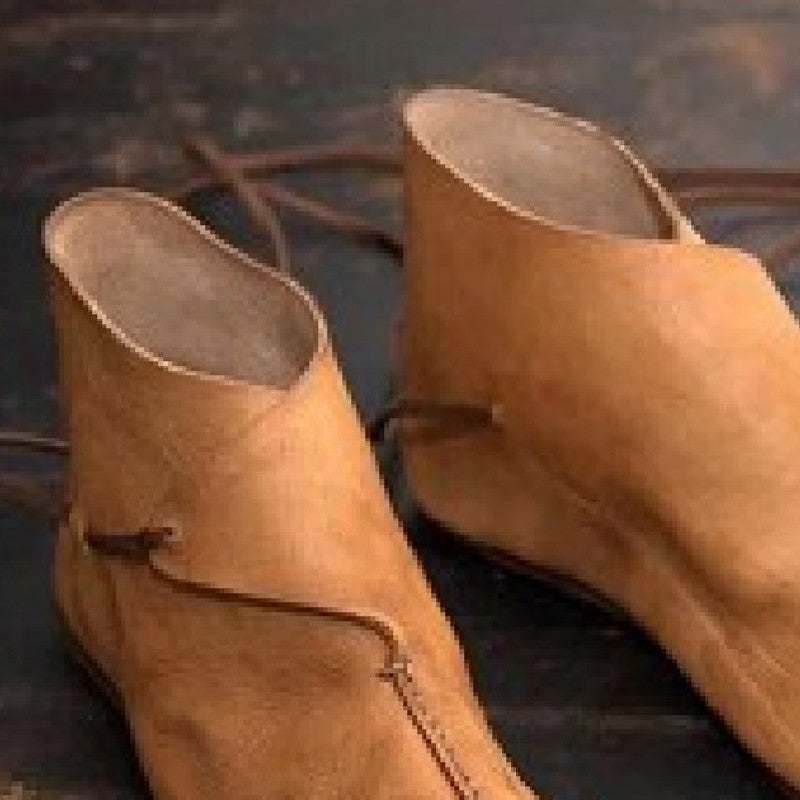 Men's Lace-Up Round-Toe Ankle Boots