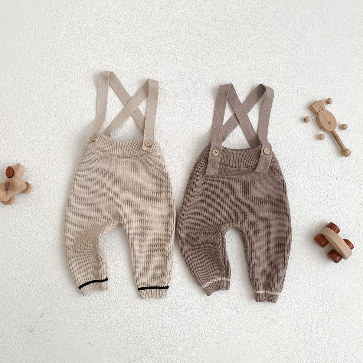Girls' Knitted Sweater Casual Trousers