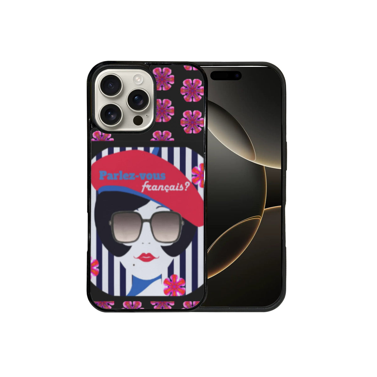 Parlez-vous Francais? French Girl iPhone 15/16 Mobile Phone Case (Made in USA)