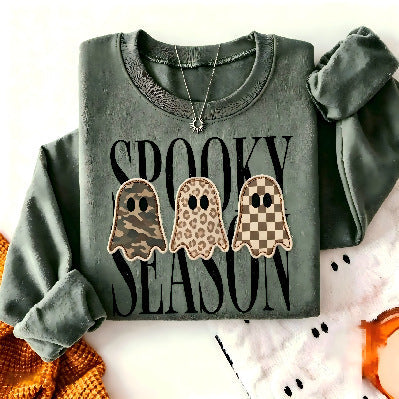 Long-sleeve Sweatshirt With European And American-style Print