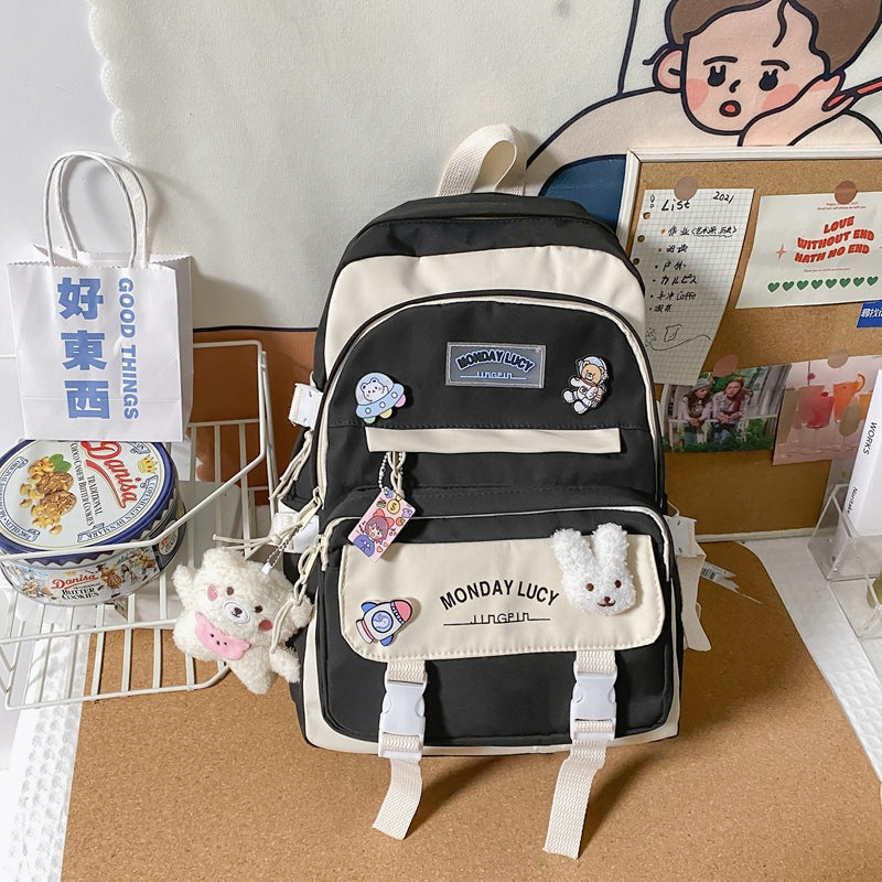 Elementary School Students' Mori All-match Backpack Travel Bag