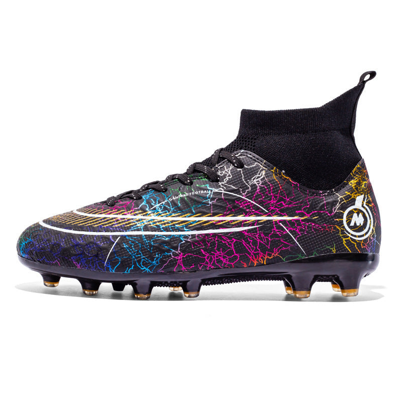 High Top Soccer Shoes TF Artificial Turf