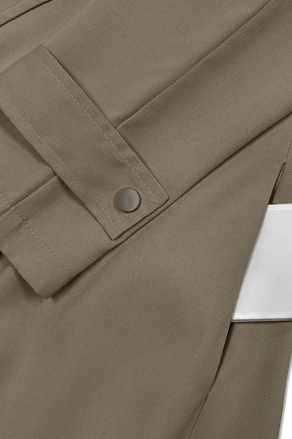 Wide Lapels Belt Trench Coat