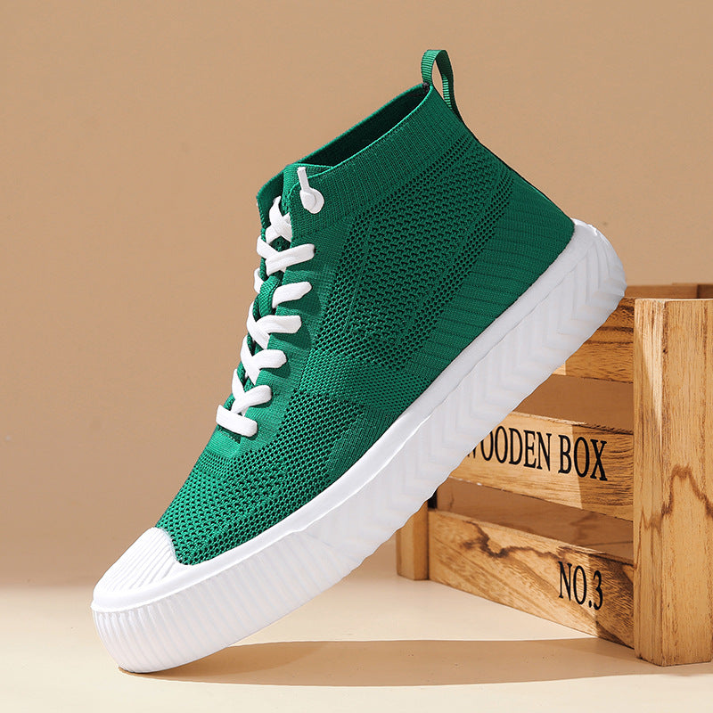 Flyknit High-Top Casual Sneakers
