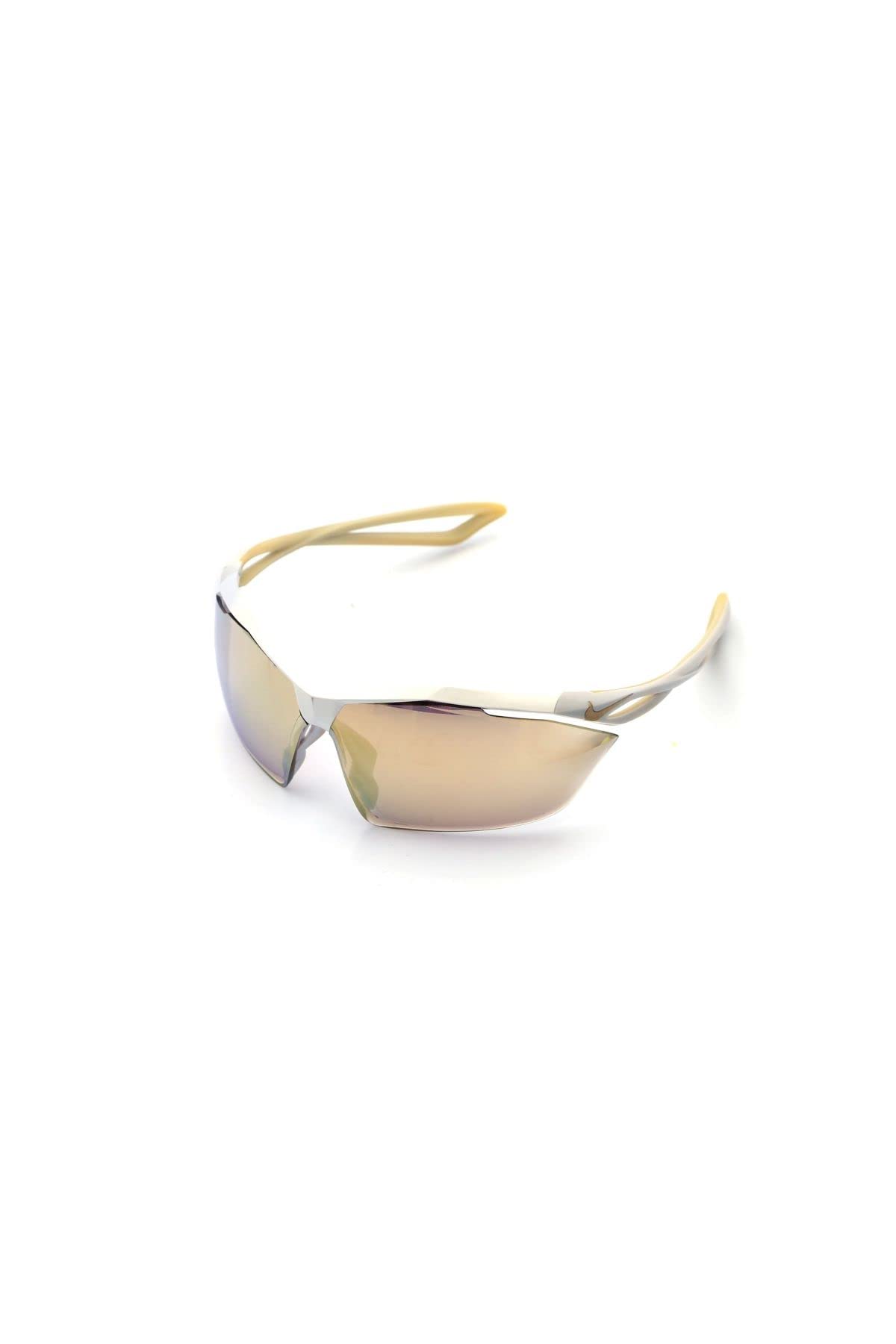 Nike EV0914-100 Vaporing M Frame Speed Tint with Silver To Gold Flash Lens Sunglasses Matte White
