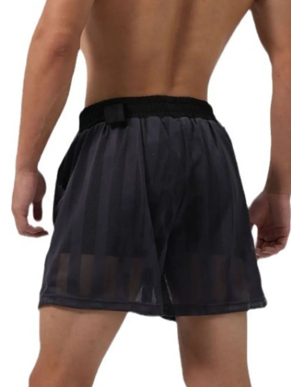 Pantalones cortos de hombre de talla grande con cintura elástica