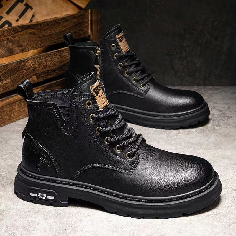 Men's Retro British Style Work Ankle Boots