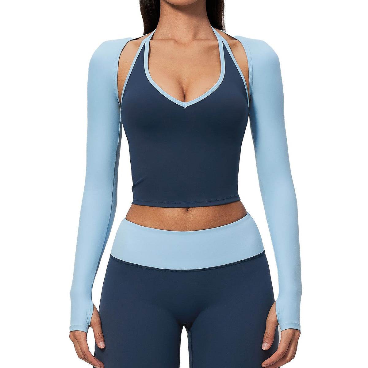 Long Sleeve Yoga Shrug - Lightweight Breathable Workout Cover Up for Women Gym Fitness