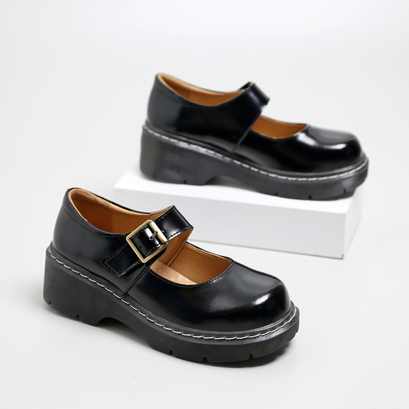 Women's Thin Velcro Shoes British Style