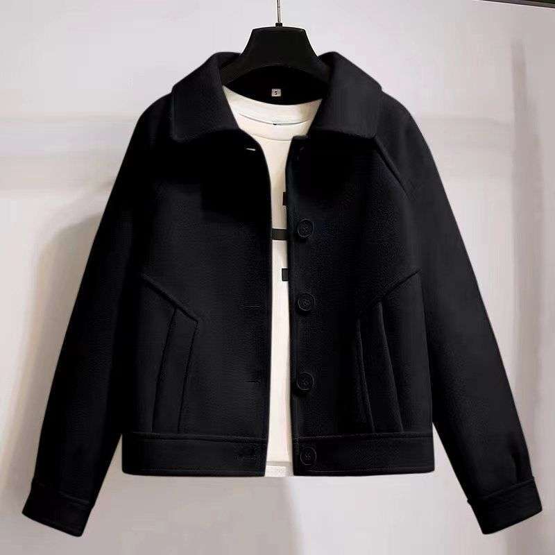 Women's Retro Fashion Short Loose Wool Coat