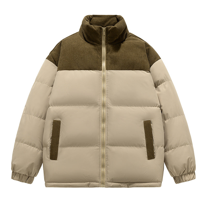 Winter Male New Cotton Clothing Thick Loose Hoodie Padded Coat