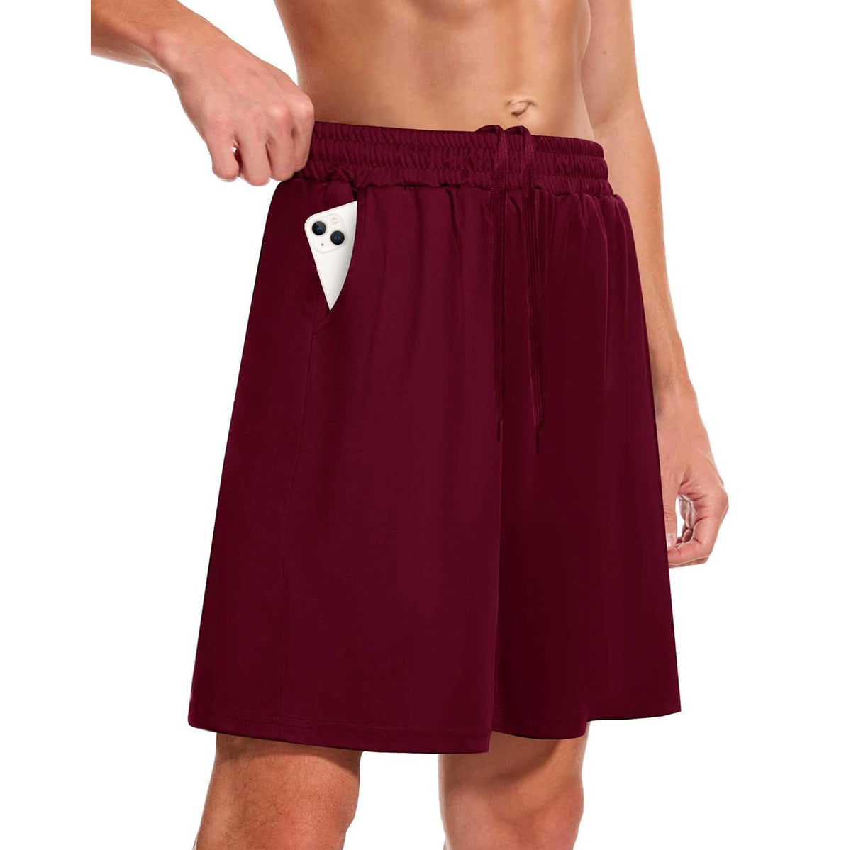 Men's Summer Outdoor Loose-Fitting Quick-Dry Breathable Pocket Casual Basketball Running Fitness Shorts