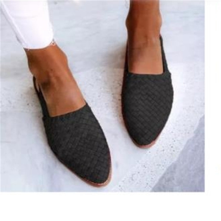 Women's Pointed-Toe Woven Sandals