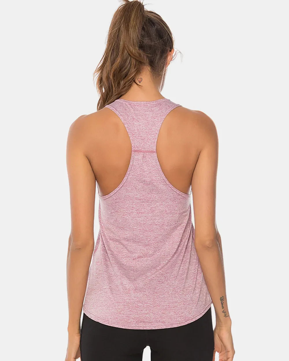 Camiseta sin mangas deportiva de tirantes anchos y cuello redondo de talla grande