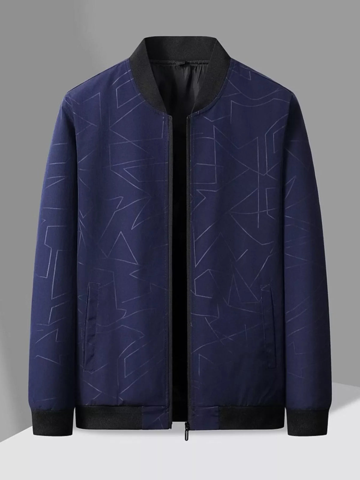 Men's Plus Size Lightweight Zip Up Jacket
