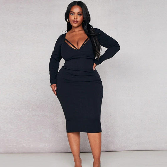 Vestido elegante de estilo europeo y americano para mujer