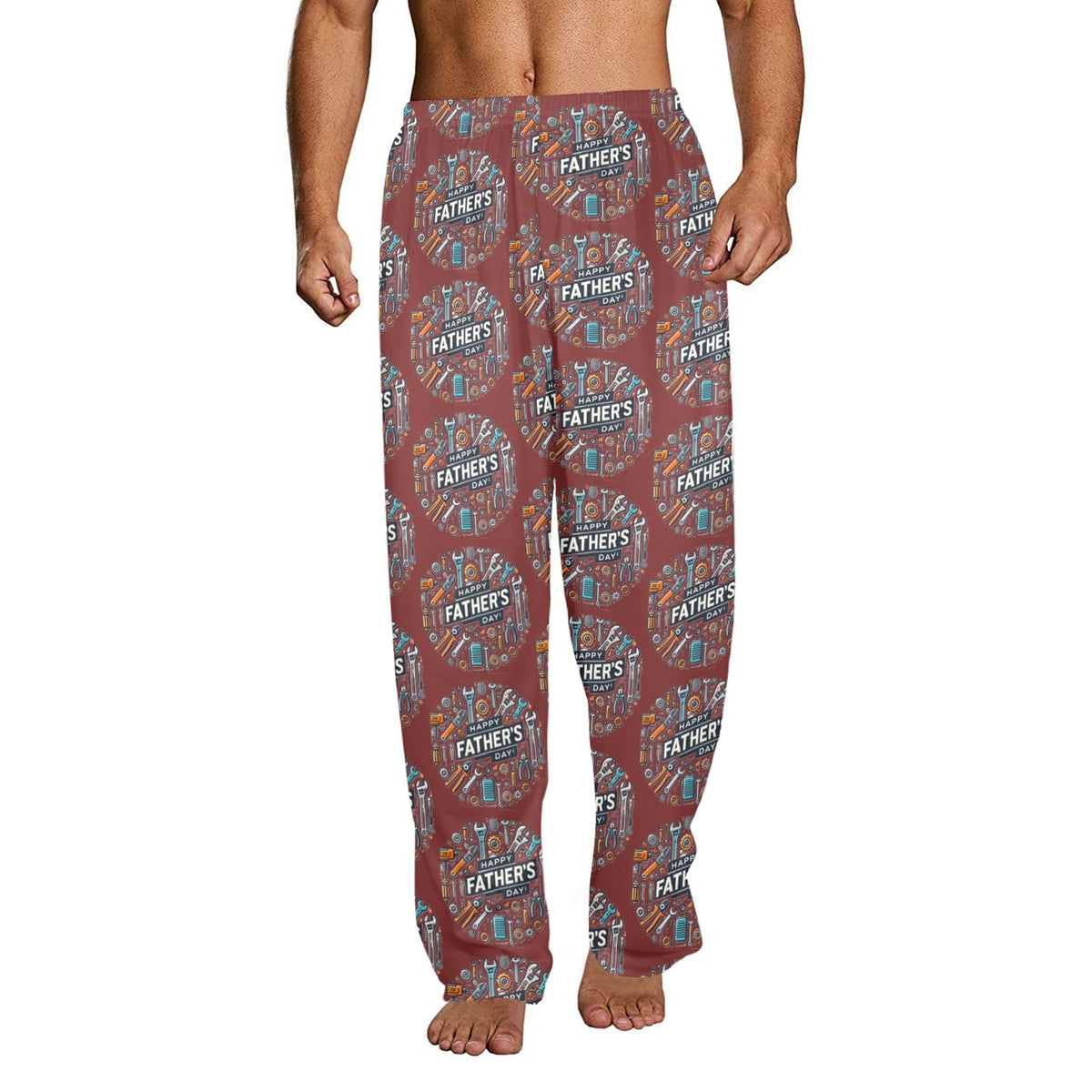 Happy Father's Day with Tools Men's Pajama Trousers (Made in USA)