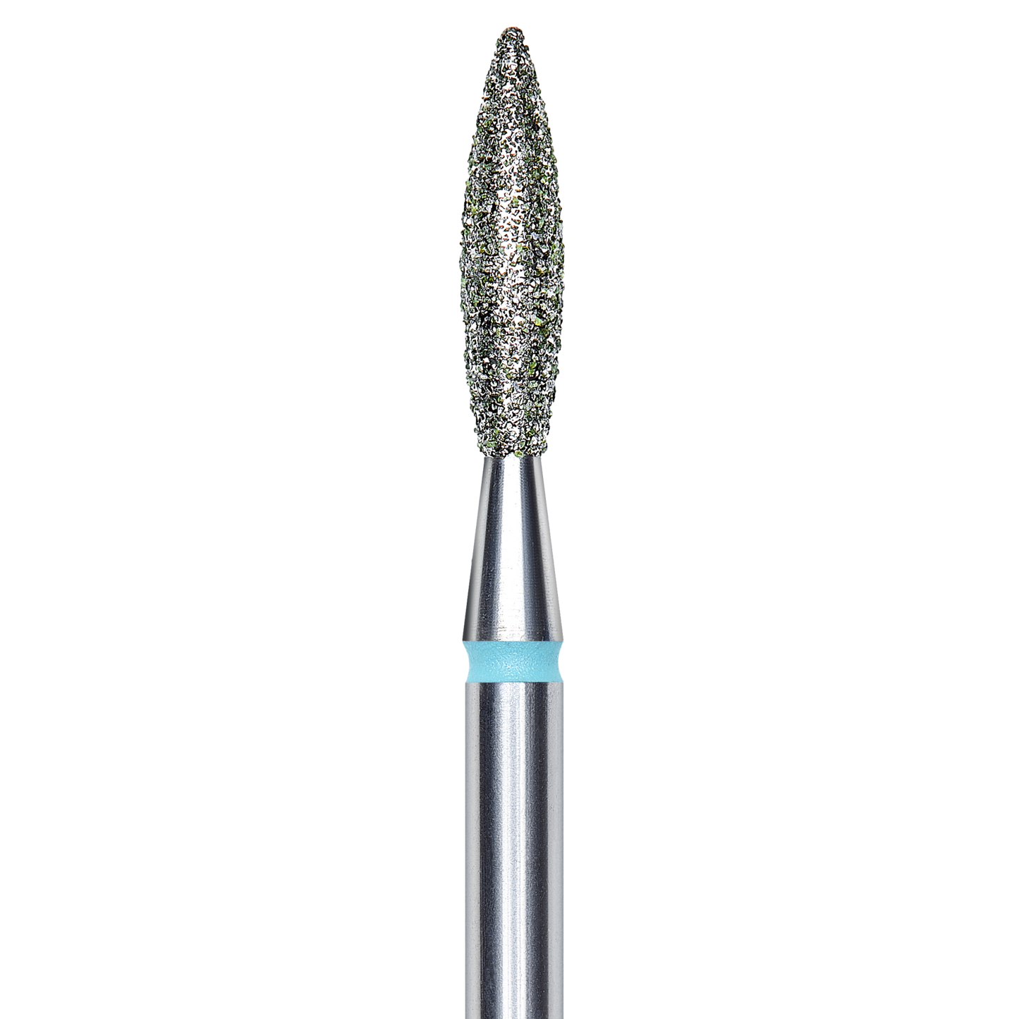 DIAMOND NAIL DRILL BIT, "FLAME", BLUE, HEAD DIAMETER 2.3/10MM (FA10B023/10) - STALEKS™