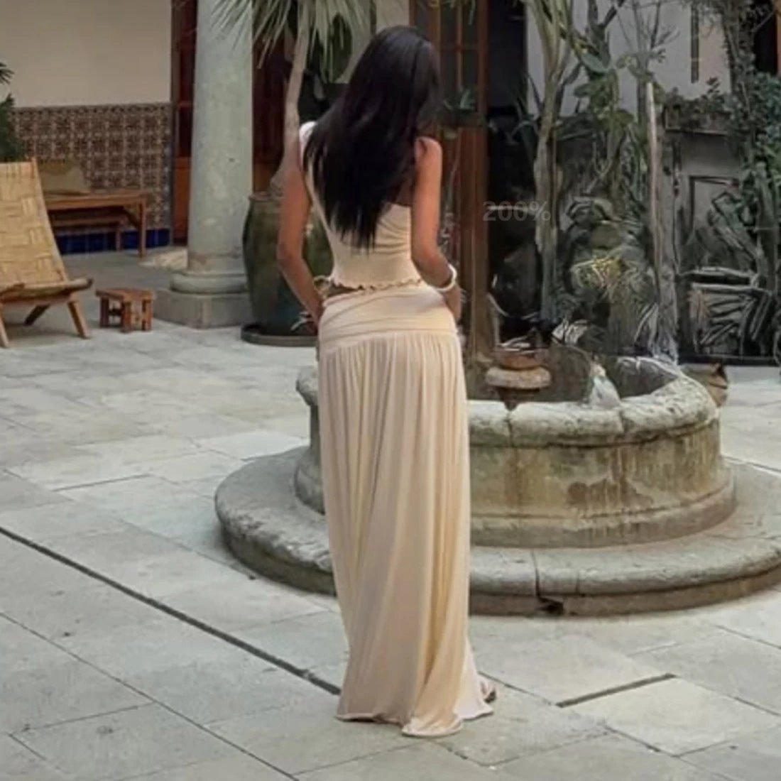 Women's Fashion Personalized Skirt Two-piece Suit