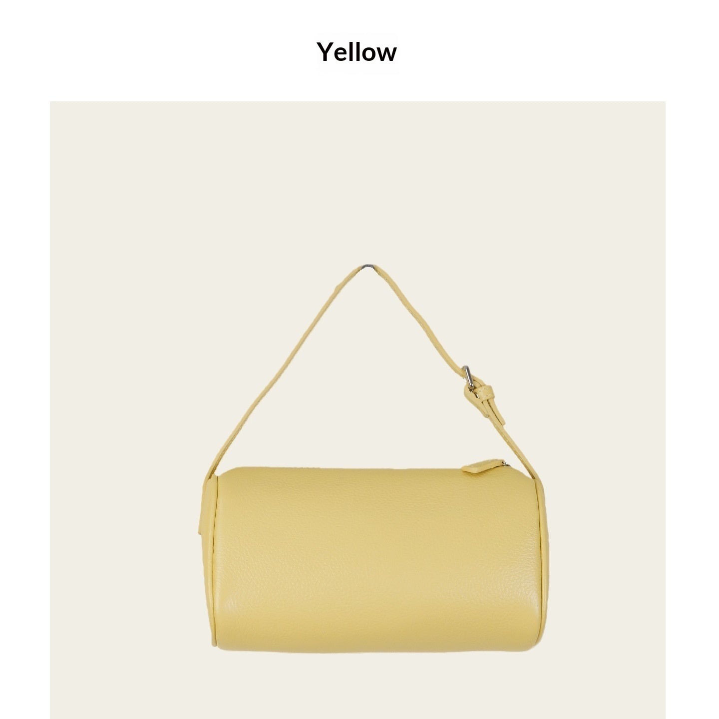 Top-grain Leather Barrel Crossbody Bag