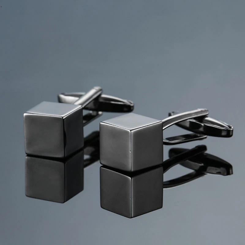 Copper Black Golden And Silver Laser Metal Cufflinks For Men