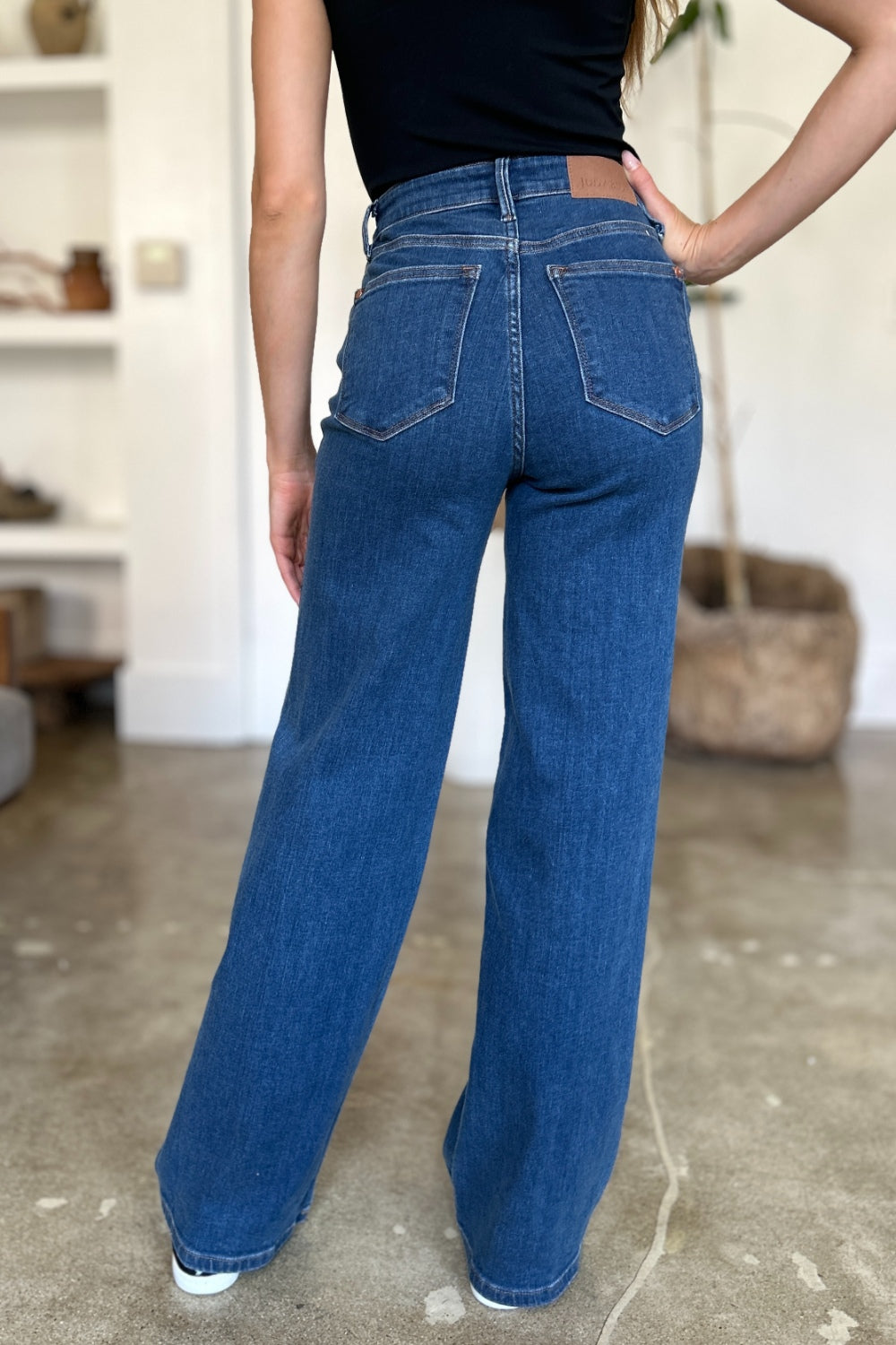 Judy Blue Jeans rectos de tiro alto de talla completa