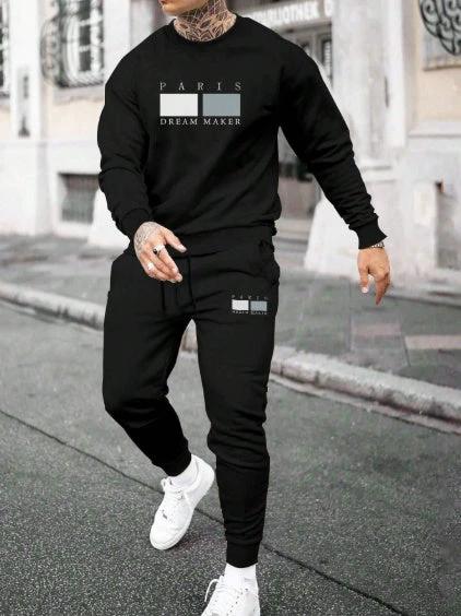 Round Neck Sweater Suit For Men
