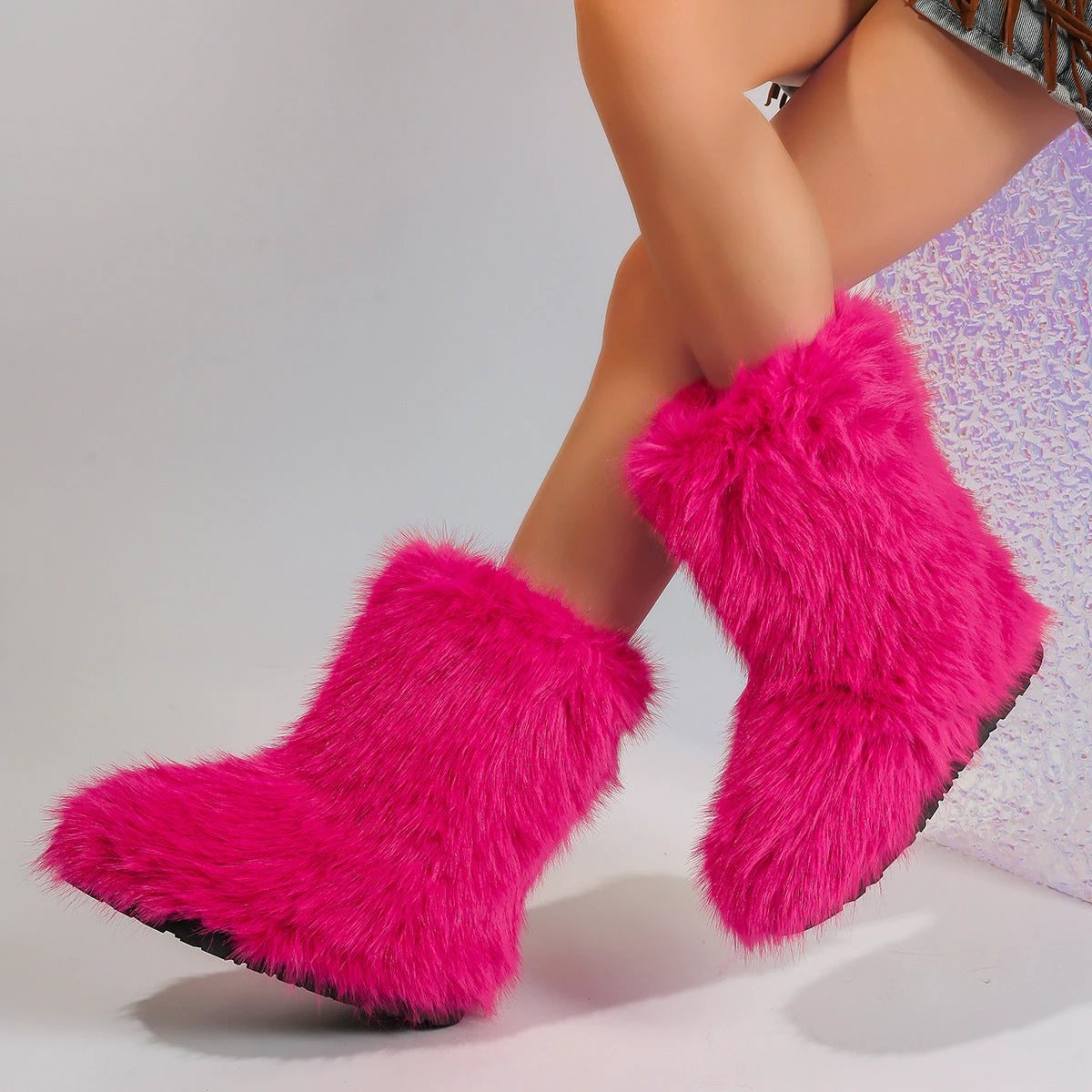 Snow Boots Middle Boots Furry Boots