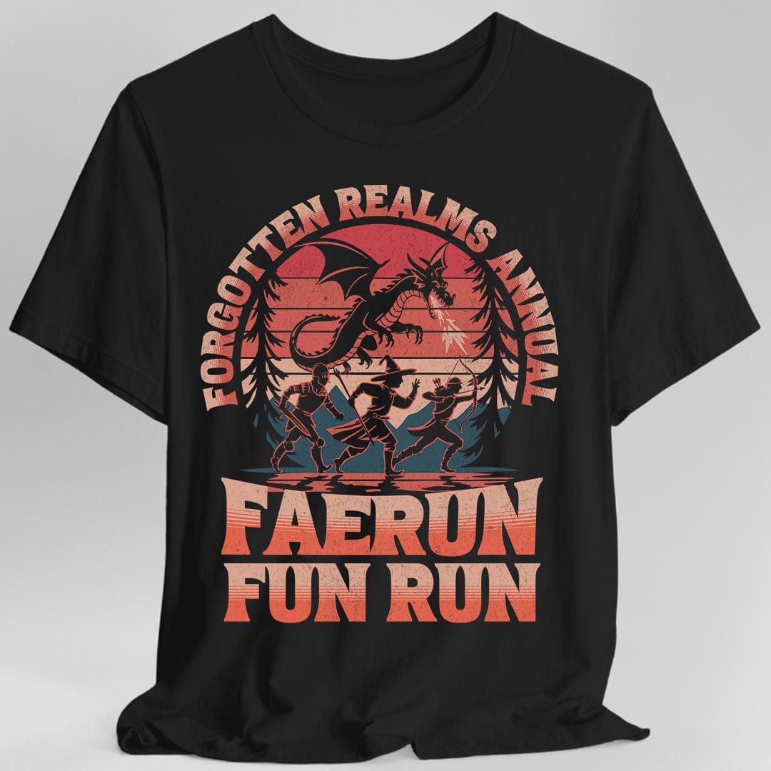 Camiseta divertida de D&D "Faerun Fun Run"