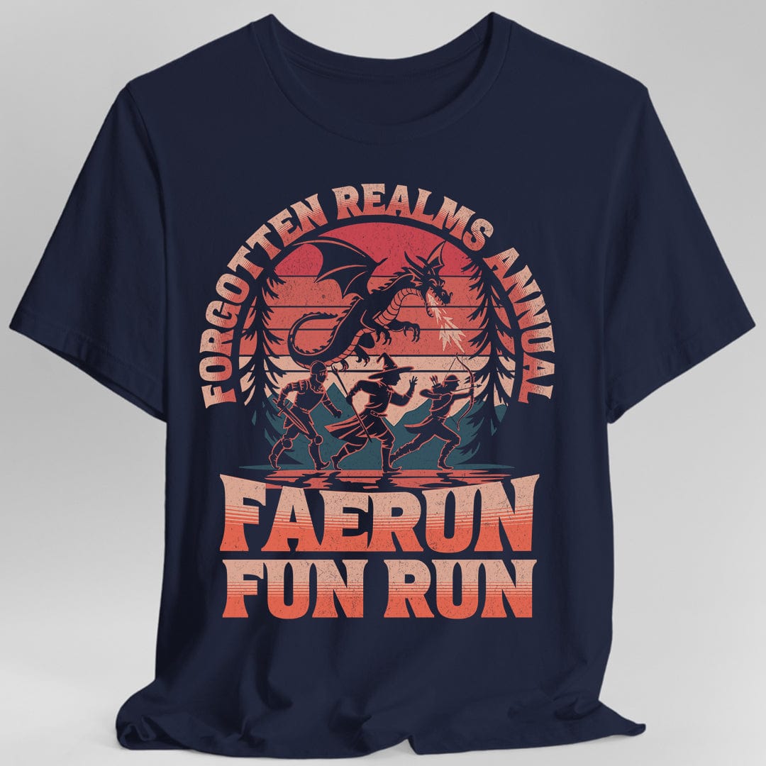 Camiseta divertida de D&D "Faerun Fun Run"