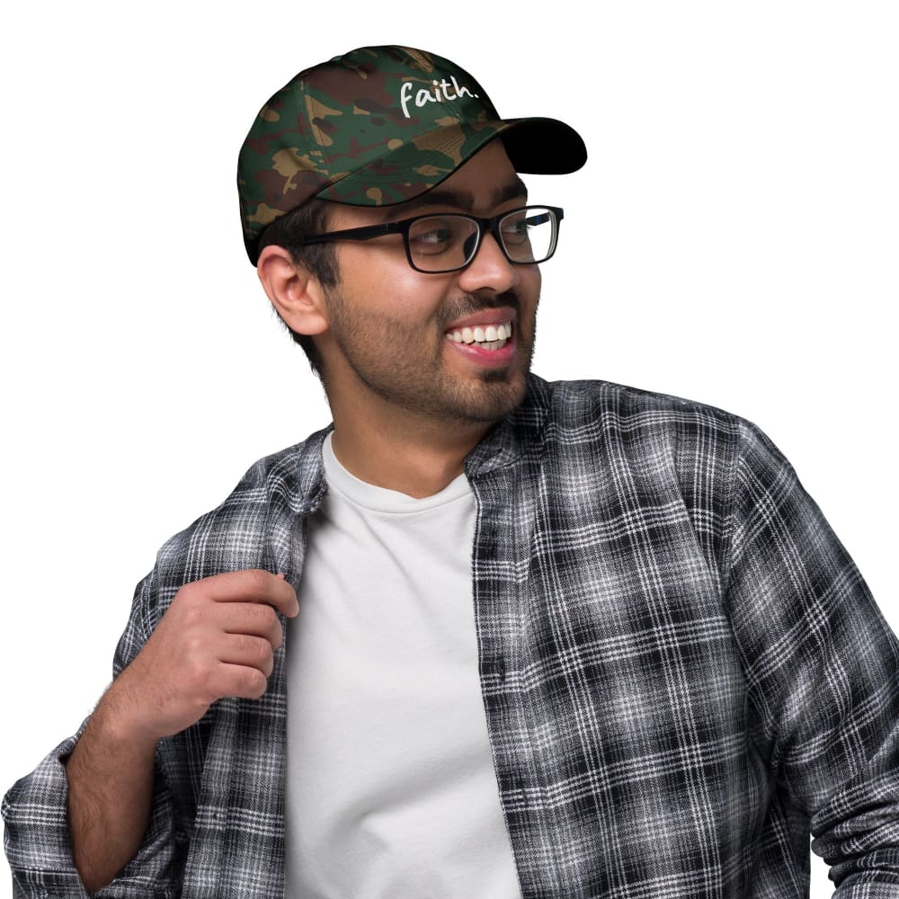 Gorra de béisbol de algodón Faith Scribble Christian