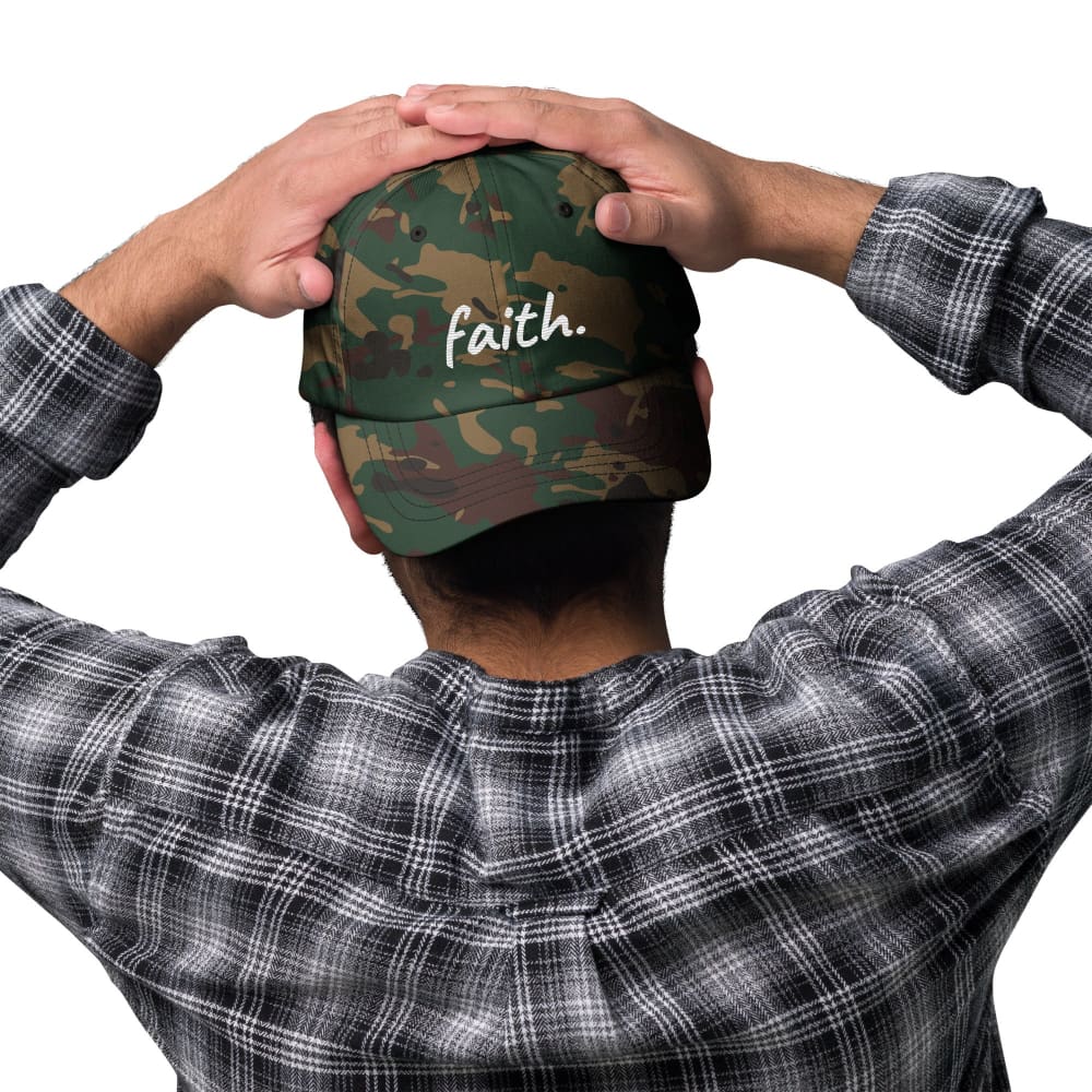 Gorra de béisbol de algodón Faith Scribble Christian