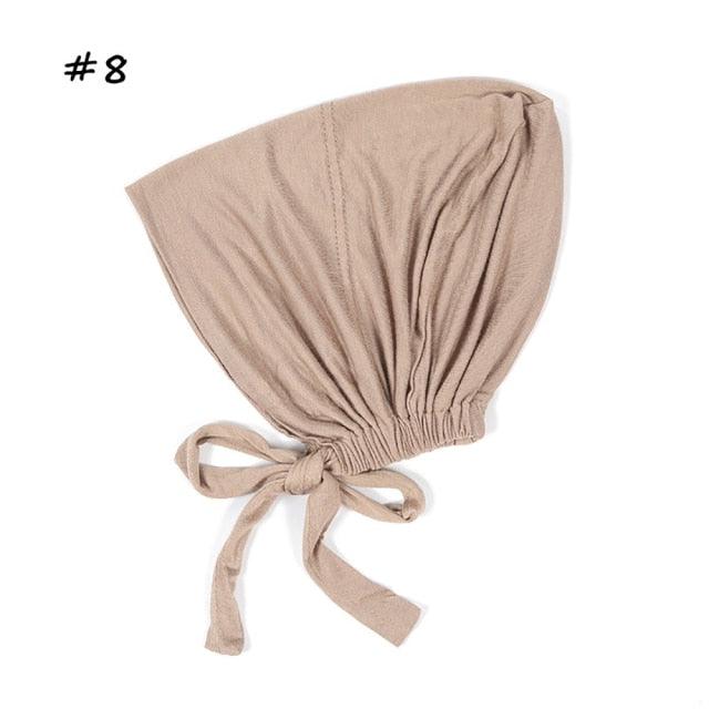 Fashion Modal Under Scarf  Hijab Turban Cap Cotton With Band Adjustable Inner Hijab cap Muslim Turban Hijab Cap For Women