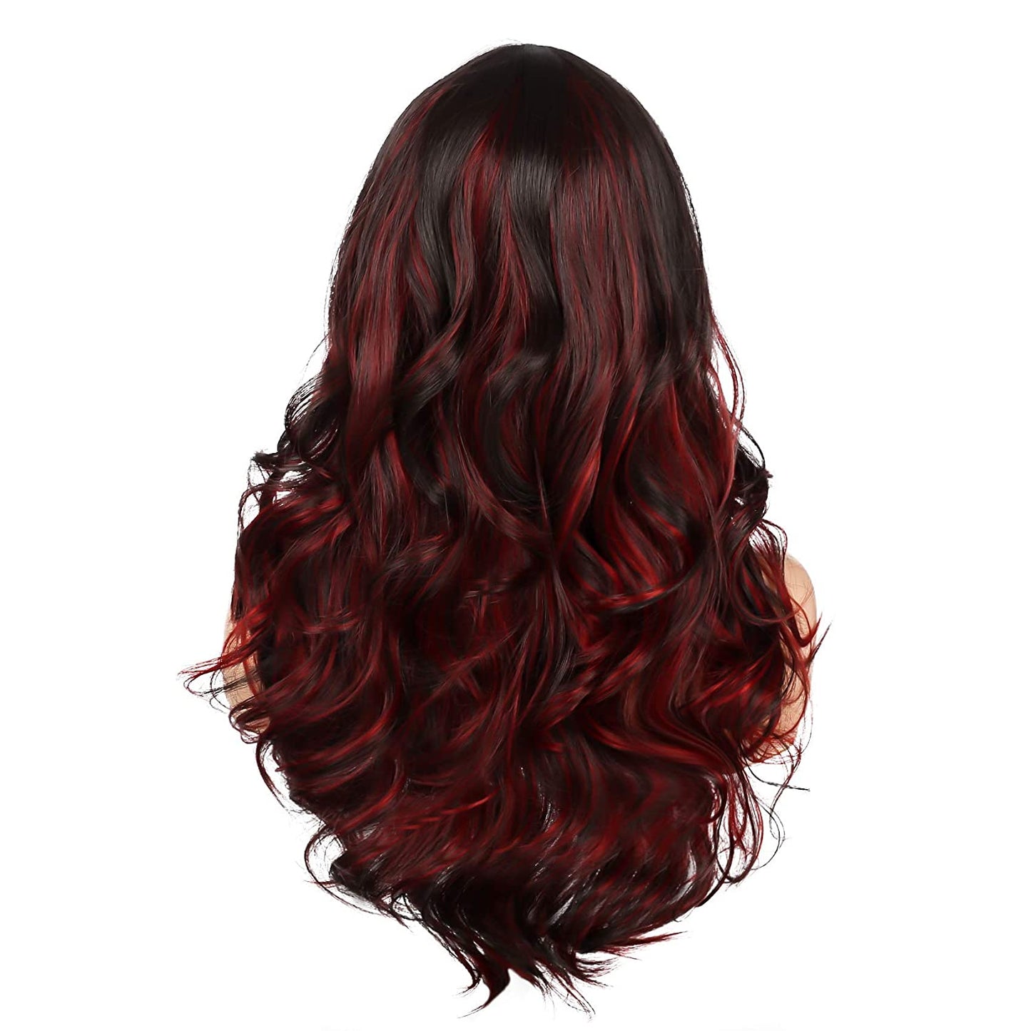 VIP Extensions Off Black to Purple Long Wavy Synthetic Fashion Wig