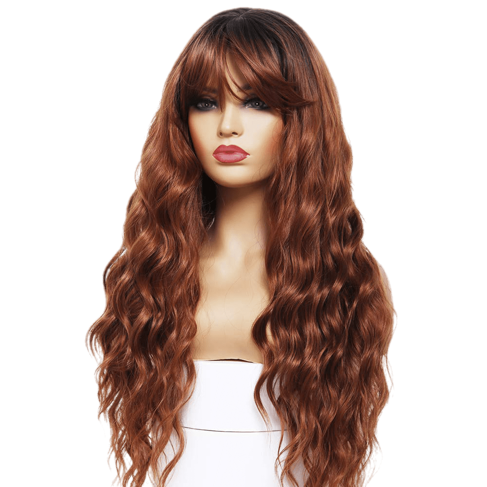 VIP Extensions Ash Blonde Straight Synthetic Fashion Wig with Bangs